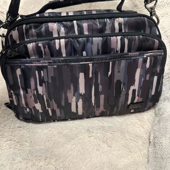 lug Handbags - Lug Black and Gray Crossbody Bag